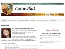 Tablet Screenshot of carriehart.com